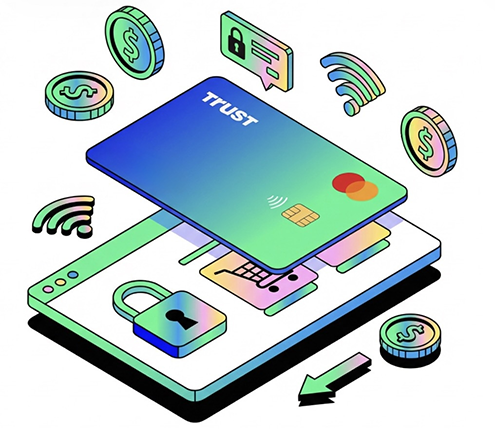 Crypto card illustration